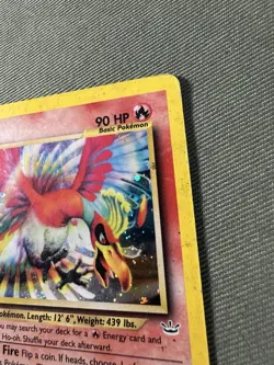 Pokemon TCG Ho-oh 🔥 Neo Revelation 7/64 Holo 1st Edition Holo Rare HP - Image 5