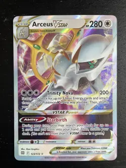 Arceus VSTAR - 123/172 - Pokemon Brilliant Stars Sword Shield Ultra Rare Card NM - Image 1