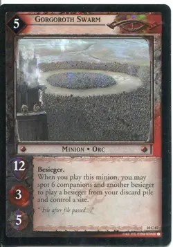 Lord Of The Rings CCG Foil Card MD 10.C87 Gorgoroth Swarm - Image 1