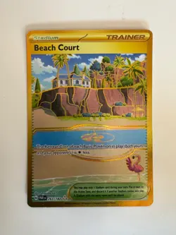 Pokemon Card • Beach Court • Paradox Rift 263/182 • Hyper • ENG • MINT - Image 1