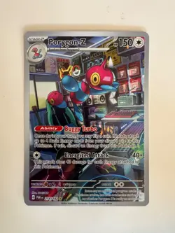 Pokemon Card • Porygon-Z • Paradox Rift 214/182 • Illustration Rare • ENG • MINT - Image 1
