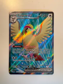 Pokemon Card • Pidgeot ex • Obsidian Flames 217/197 • Ultra Rare • ENG • MINT - Image 1