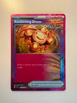 Pokemon Card • Awakening Drum • Temporal Forces 141/162 • ACE SPEC • ENG • MINT - Image 1