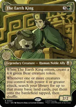 MTG Avatar The Last Airbender - The Earth King NM, Borderless - Image 1