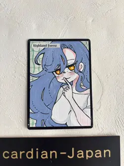 Hand Painted Altered MTG Card,forest,Anime Girl,waifu FromJapan 2025 #y9 - Image 1