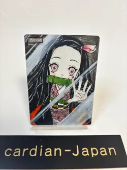 Hand Painted Altered MTG Demon Slayer Nezuko Kamado island #13 - Image 1