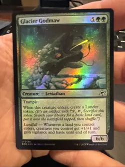 MTG Edge of Eternities *FOIL* U Glacier Godmaw #0188 - Image 1