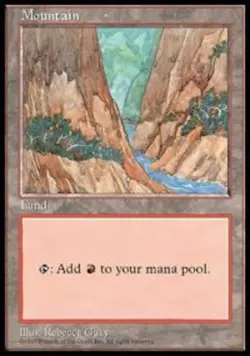1 x Mountain - APAC Set 2 (Blue Pack) - Unique & Misc. Promos - Light Play - MTG - Image 1