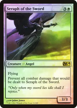 MTG FOIL Seraph of the Sword - Magic 2014 #31 - Image 1