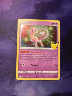 Pokemon Celebrations - Mew Holo Rare 011/025 - 25th Anniversary Set - Pack Fresh - Image 1