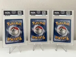 Pokemon TCG Sandshrew, Staryu, and Machop PSA 9 Base Set 1999-2000 - Image 2