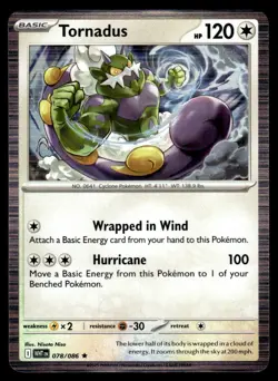 2025 Scarlet & Violet Series - White Flare Tornadus Rare #78 - Image 1