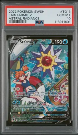 PSA 10 Starmie V Astral Radiance Pokemon Card Trainer Gallery TG13/TG30 2022 - Image 1
