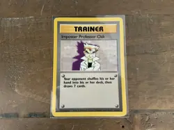 Pokemon TCG Imposter Professor Oak 73/102 Base Set Non-Holo Rare Unlimited - Image 1