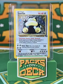 Snorlax 11/64 Vintage Jungle Set Unlimited Holo Rare 1999 Pokemon TCG MP - Image 1