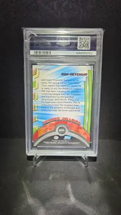 2000 Topps Pokemon Ash Ketchum Rainbow Foil PSA 8 - Pop 5, Only 6 Higher 🚀 - Image 2