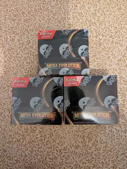 Mega Evolutions Booster Box X3 Pokemon TCG Brand New & Sealed 108 Total Packs - Image 1