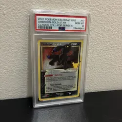 2021 Pokemon Celebrations Classic Collection #17 UMBREON GOLD STAR PSA 10 graded - Image 2