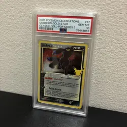 2021 Pokemon Celebrations Classic Collection #17 UMBREON GOLD STAR PSA 10 graded - Image 3