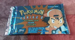 2000 topps pokemon tv animation series 2 FACTORY SEALED PACK - Image 1