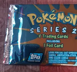 2000 topps pokemon tv animation series 2 FACTORY SEALED PACK - Image 5