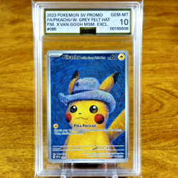 Pokemon Black Star Promo Van Gogh Pikachu With Grey Felt Hat 085 AGS Gem-MT 10 - Image 1