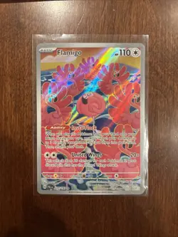 Pokemon Card TCG Flamigo 227/193 Holo Illustration Rare Paldea Evolved Art - Image 1