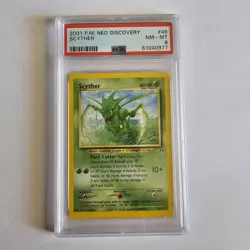 2001 Pokemon Neo Discovery Scyther 46/75 graded PSA 8 - Image 1