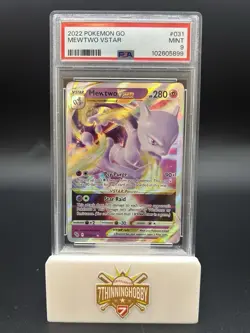 2022: Mewtwo Vstar: 031/078: Pokemon GO: PSA 9 MINT - Image 1