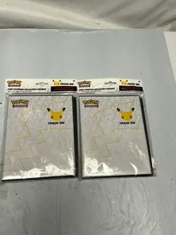 Pokemon 25th Anniversary Jumbo Cards Complete Set First Partner Pack Binder 2pc - Image 1