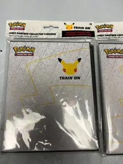 Pokemon 25th Anniversary Jumbo Cards Complete Set First Partner Pack Binder 2pc - Image 2