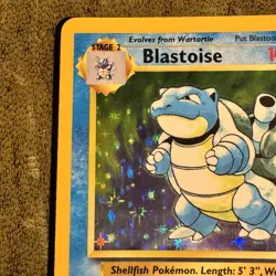 Pokemon TCG Blastoise Holo 2/102 Base Set LP Condition Card - Image 5