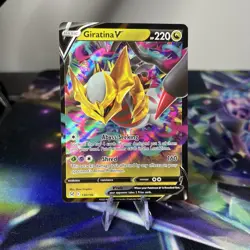 Pokemon Giratina v TCG Card Lost Origin Half Art Rare Card 130/196 - Image 1