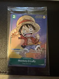 One Piece Card Game - Monkey D. Luffy Anime Expo 2023 Promo P-037 Sealed - Image 1