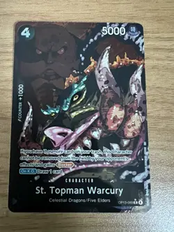 OP13-089 St. Topman Warcury R Alt Art One Piece TCG English Card - Image 1