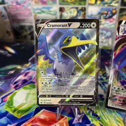 Pokemon Card Cramorant V&VMAX 054&055/072 Holo Full Art Shining Fates Near Mint - Image 2