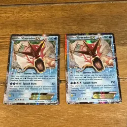 2x Pokemon Gyarados EX TCG Holo Promo Card XY XY106 Black Star - Image 1