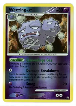 Weezing Reverse Holo 87/111 Rising Rivals Pokemon Card - Image 1