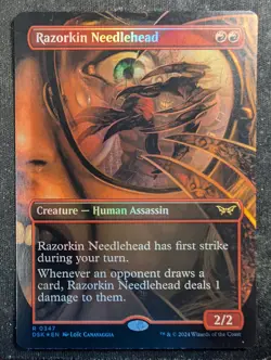 Razorkin Needlehead - Foil Borderless - Duskmourn House of Horror (MTG) - Image 1