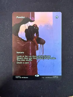 Ponder (BORDERLESS) Marvel's Spider-Man - Magic/MTG - Image 1