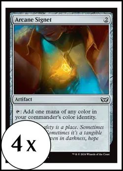 MTG - 4 x Arcane Signet - Duskmourn Commander - Playset 4x x4 - Image 1