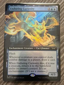 Enduring Curiosity (Extended Art) Duskmourn: House of Horror DSK Foil NM - Image 1