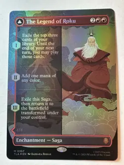 Magic: The Gathering The Legend of Roku Borderless Avatar: Last Airbender Foil - Image 1