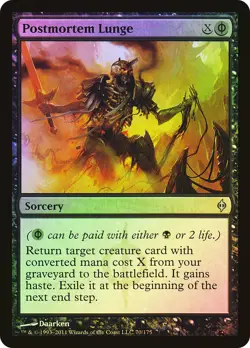 MTG FOIL Postmortem Lunge - New Phyrexia #70 - Image 1