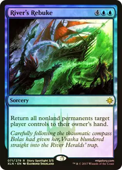 MTG FOIL River's Rebuke - Ixalan #71 - Image 1