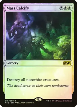 MTG FOIL Mass Calcify - Magic 2015 #18 - Image 1