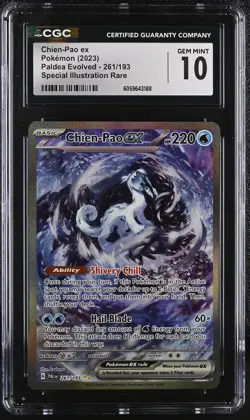CHIEN-PAO EX Paldea Evolved Special Illustration Rare #261 CGC 10 Pokemon - Image 1