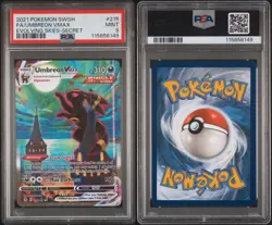 2021 POKEMON SWORD & SHIELD EVOLVING SKIES SECRET FULL ART/UMBREON VMAX PSA 9 - Image 4