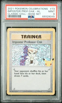 Imposter Professor Oak 73/102 Celebrations: Classic Collection Holo for sale online - Image 1