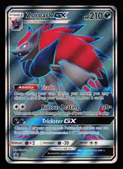 Zoroark GX SM84 Full Art Black Star Promo Pokemon Card - Image 1